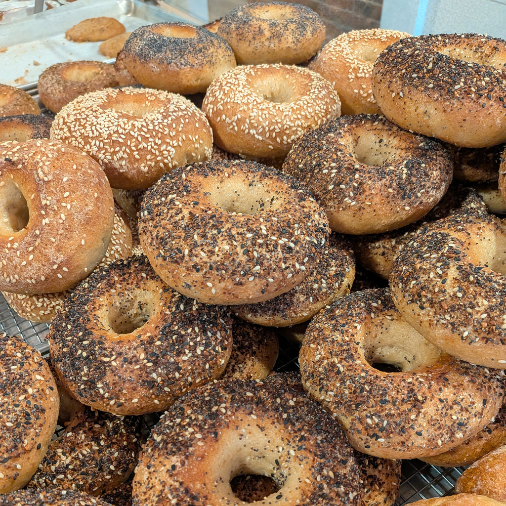 The Bagel & Salad Brunch Box (Serves 10–12)
